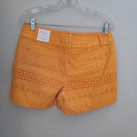 Ann Taylor LOFT Riviera 4" Inseam Eyelet Shorts . - Picture 3 of 6
